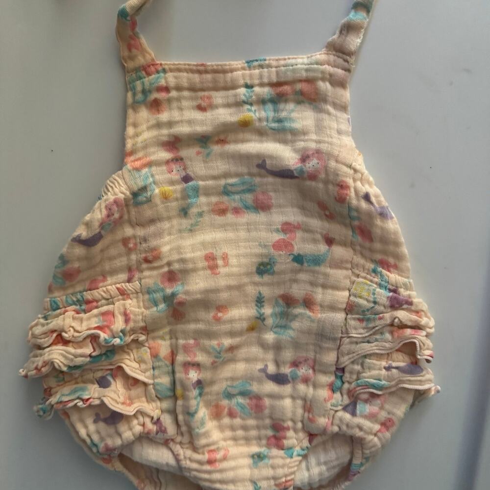 EUC Angel Dear Mermaid Sun Suit 6-12M